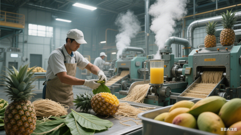 菠蘿纖維加工廠與芒果加工廠投入成本分析?