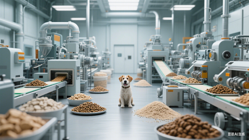 寵物食品生產(chǎn)線需要多少種纖維物質，生產(chǎn)設備有多少？