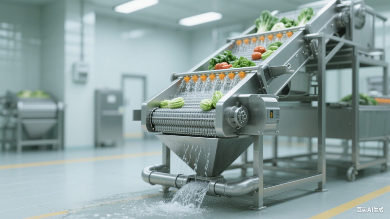 日處理 50 噸全自動無人蔬菜工廠清洗線設(shè)備配置方案(圖7)