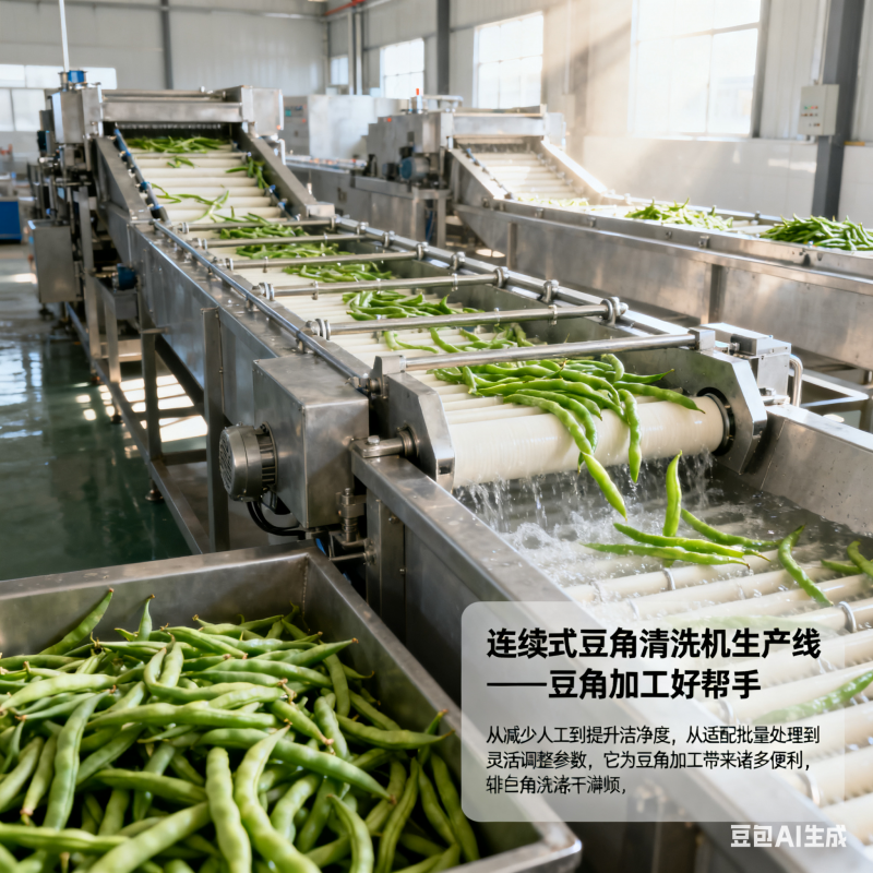 連續(xù)式豆角清洗機(jī)生產(chǎn)線，好用嗎？(圖5)