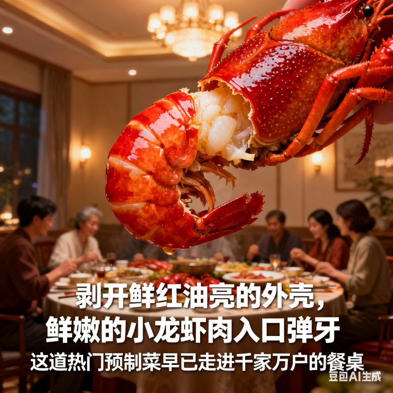 即食小龍蝦漂燙線：預制菜如何新鮮出爐？