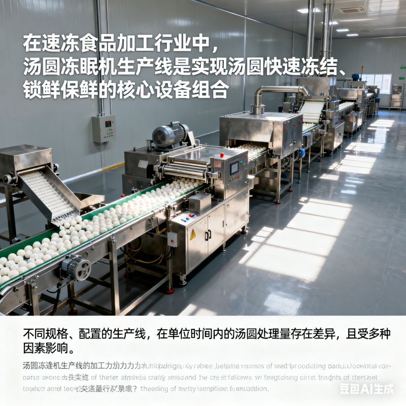 湯圓凍眠機生產(chǎn)線，加工能力如何？(圖1)
